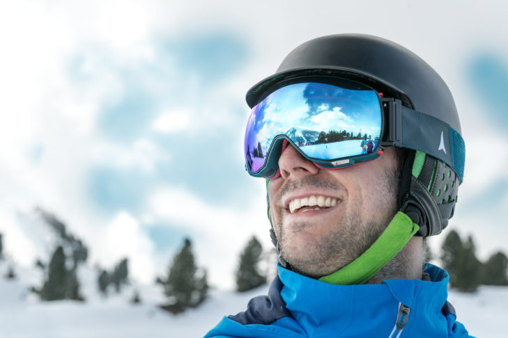 Skibrillen verschaffen den perfekten Durchblick. Skibrillen verschaffen den perfekten Durchblick.