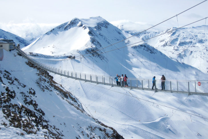 Stubnerkogel Hängebrücke ist eines der Highlights im Skigebiet von Bad Gastein.